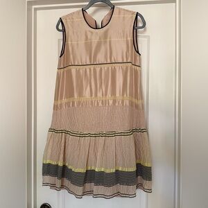 Roksanda Ilincic Tiered Silk Blend Sleeveless Mini Dress, 8